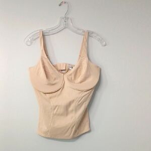 Flexees shapewear Cream Bustier Top, Sz 40D, pre-owned excellent conditions